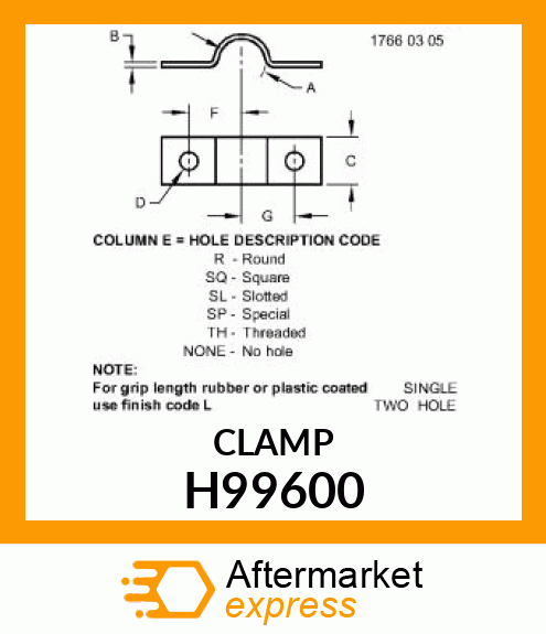 CLIP H99600