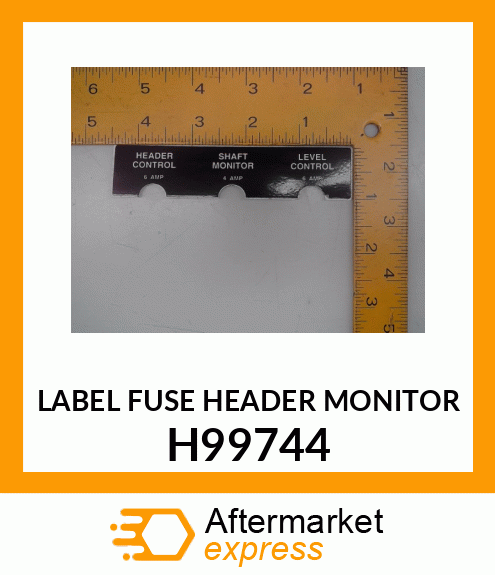 LABEL FUSE HEADER MONITOR H99744