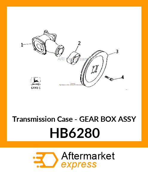 Transmission Case - GEAR BOX ASSY HB6280