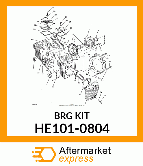 Bearing Kit - KIT, REAR BEARING HE101-0804