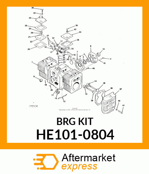 Bearing Kit - KIT, REAR BEARING HE101-0804