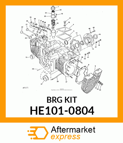 Bearing Kit - KIT, REAR BEARING HE101-0804