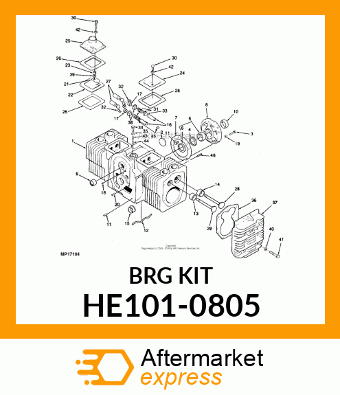 Bearing Kit - KIT, BEARING HE101-0805