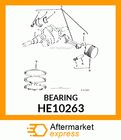 Bearing Kit - BRG HALF .030 IN. (.76MM) U.S. F HE10263