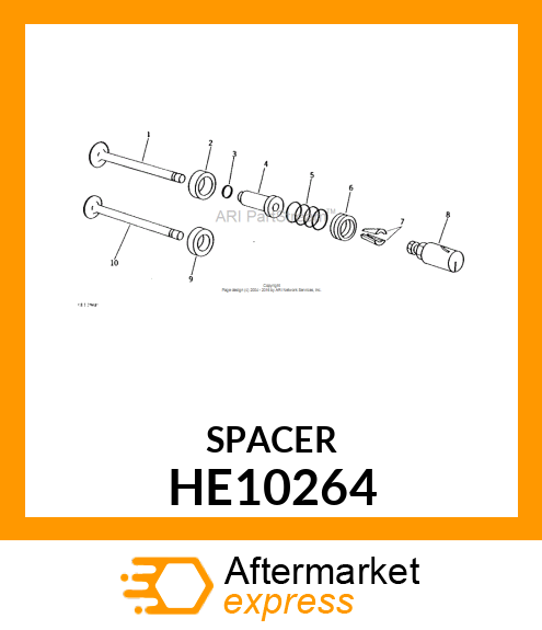 Insert - INSERT, SEAT, VALVE EXHAUST .002 F (Part is Obsolete) HE10264