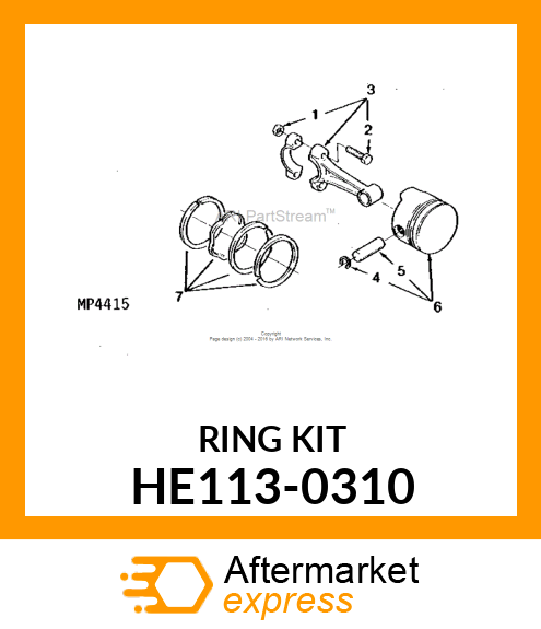 Piston Replacement Kit HE113-0310