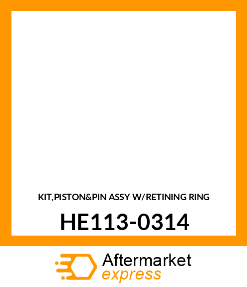 Piston Ring Kit - KIT, PISTON RING (STD.) HE113-0314