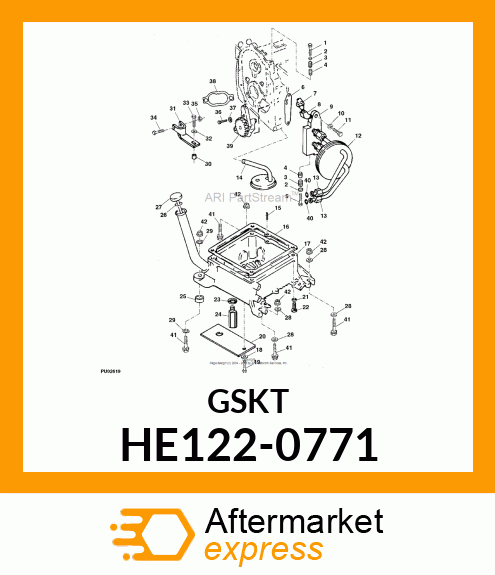 Gasket - GASKET, FILTER ADAPTER HE122-0771