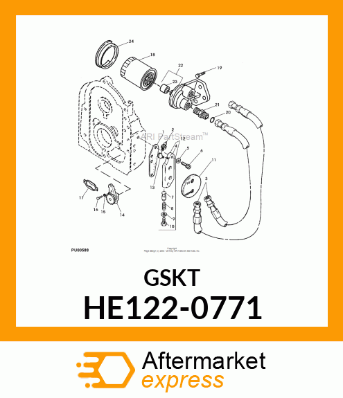 Gasket - GASKET, FILTER ADAPTER HE122-0771