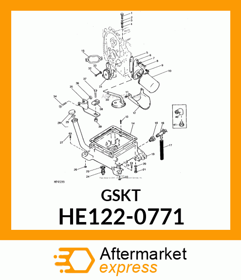 Gasket - GASKET, FILTER ADAPTER HE122-0771