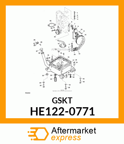 Gasket - GASKET, FILTER ADAPTER HE122-0771