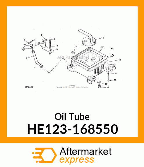 Oil Tube HE123-168550