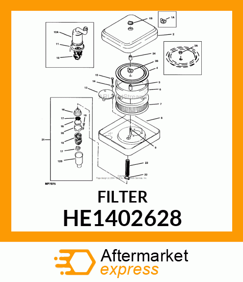 FILTER, FILTER HE140-2628