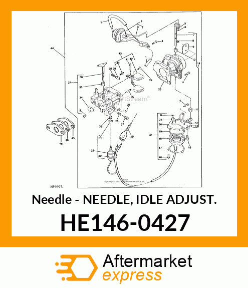 Needle - NEEDLE, IDLE ADJUST. HE146-0427