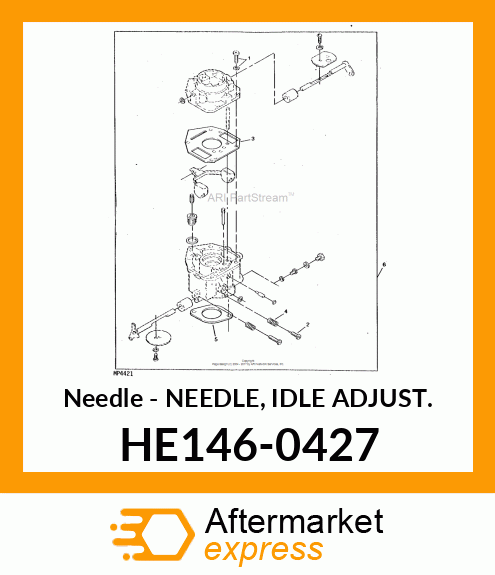 Needle - NEEDLE, IDLE ADJUST. HE146-0427