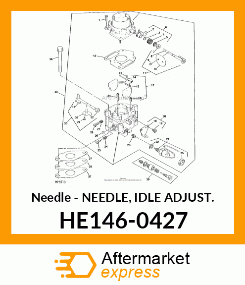 Needle - NEEDLE, IDLE ADJUST. HE146-0427