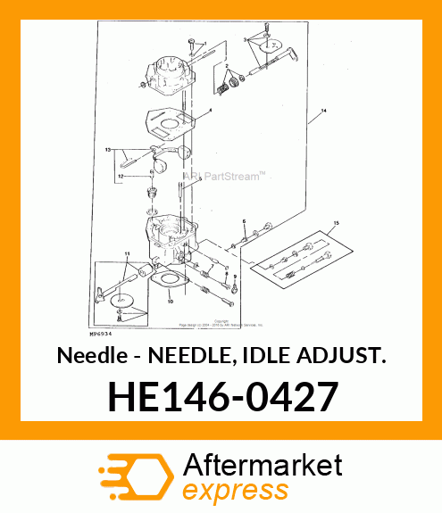 Needle - NEEDLE, IDLE ADJUST. HE146-0427