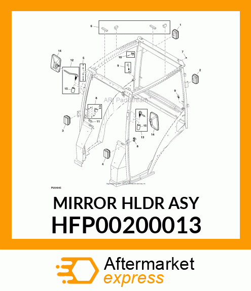 BRACKET, BRACKET LH HFP00200013