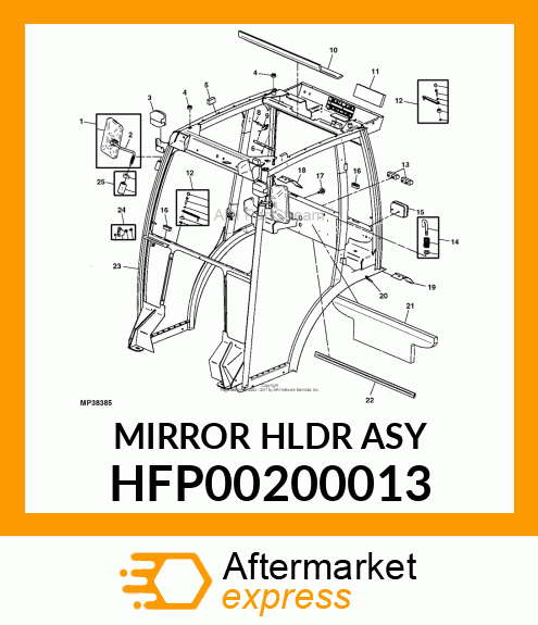 BRACKET, BRACKET LH HFP00200013