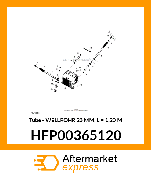 Tube - WELLROHR 23 MM, L = 1,20 M HFP00365120