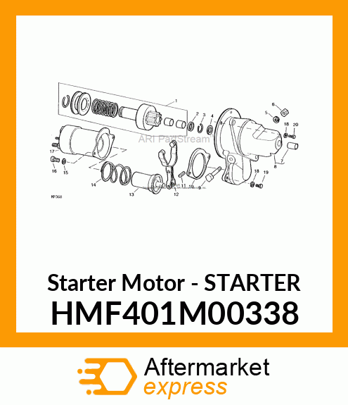 Starter Motor - STARTER HMF401M00338