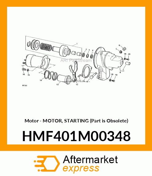 Motor - MOTOR, STARTING (Part is Obsolete) HMF401M00348