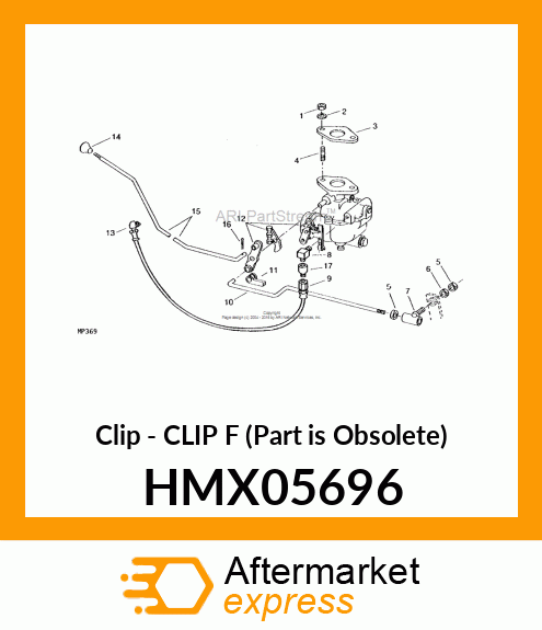 Clip - CLIP F (Part is Obsolete) HMX05696