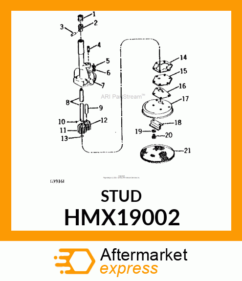 Stud - STUD F (Part is Obsolete) HMX19002