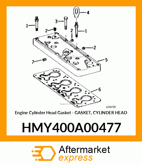 Engine Cylinder Head Gasket - GASKET, CYLINDER HEAD HMY400A00477