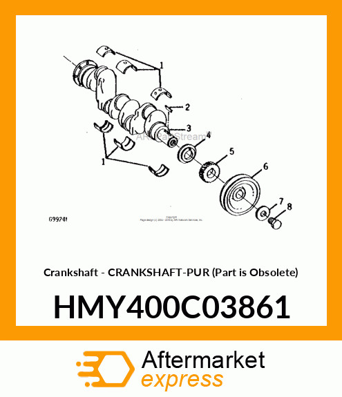 Crankshaft - CRANKSHAFT-PUR (Part is Obsolete) HMY400C03861