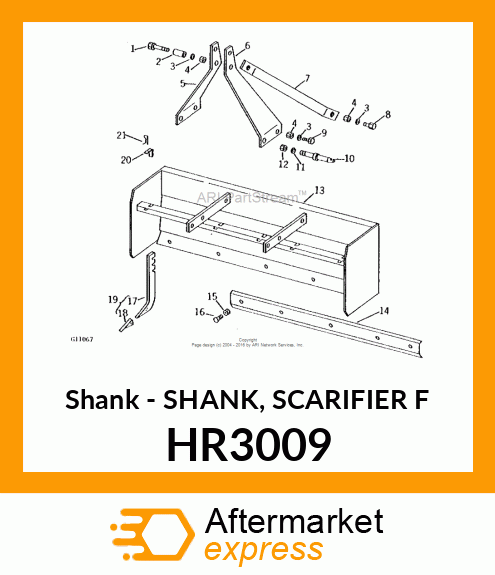 Shank - SHANK, SCARIFIER F HR3009
