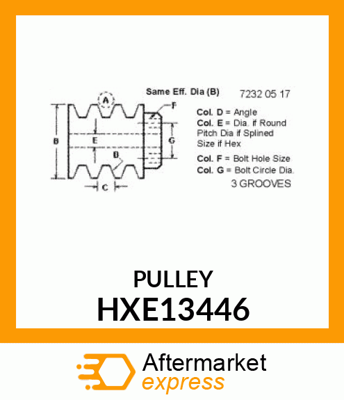 PULLEY HXE13446