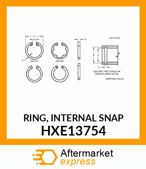 RING, INTERNAL SNAP HXE13754