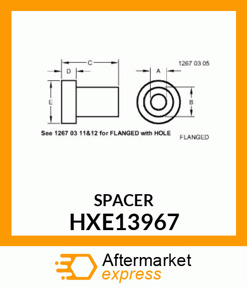 BUSHING, BUSHING SCOOP BLADE HXE13967