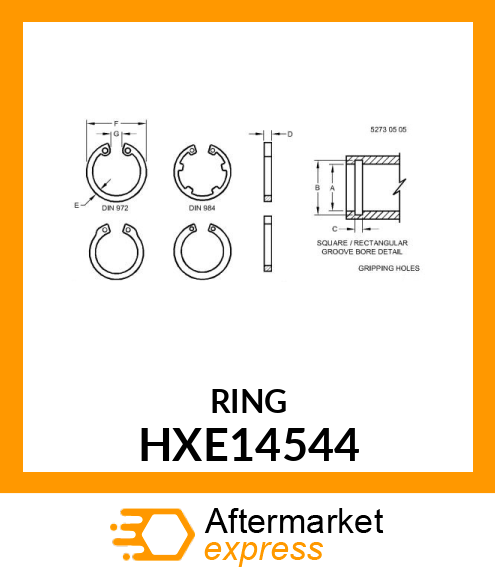 RING, INTERNAL SNAP HXE14544