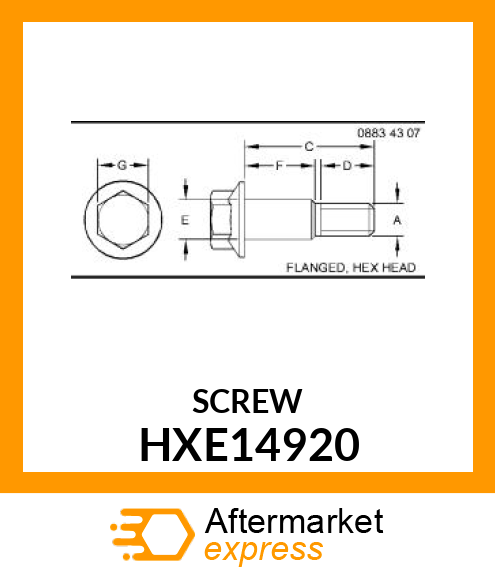 BOLT, SHOULDER HXE14920