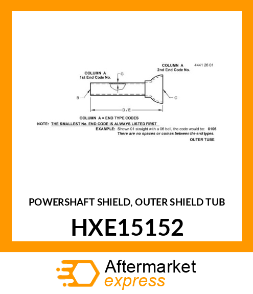 POWERSHAFT SHIELD, OUTER SHIELD TUB HXE15152