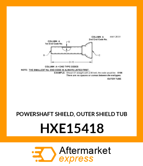 POWERSHAFT SHIELD, OUTER SHIELD TUB HXE15418