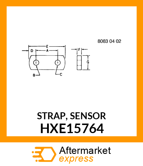 STRAP, SENSOR HXE15764