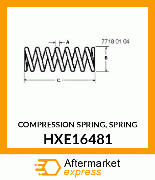 COMPRESSION SPRING, SPRING HXE16481