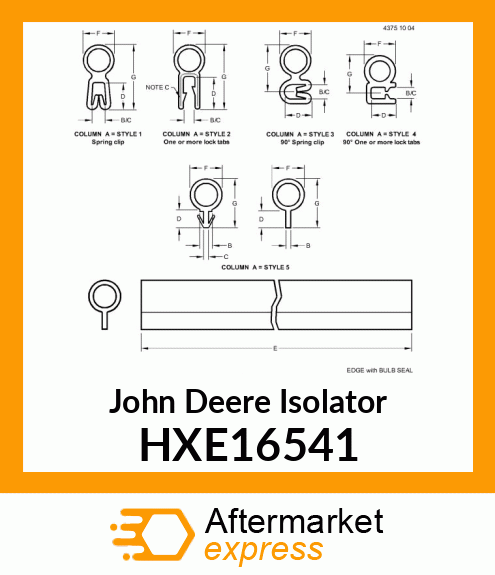 SEAL, CHAFFER FRAME HXE16541