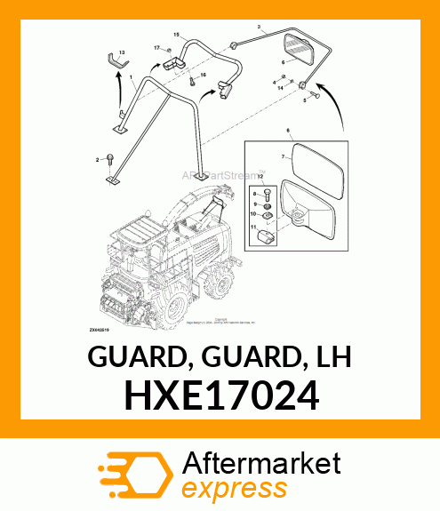 GUARD, GUARD, LH HXE17024