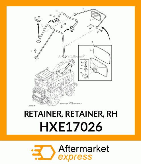 RETAINER, RETAINER, RH HXE17026