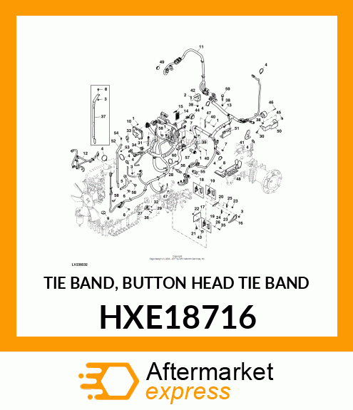 TIE BAND, BUTTON HEAD TIE BAND HXE18716