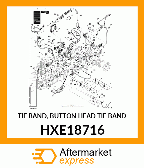 TIE BAND, BUTTON HEAD TIE BAND HXE18716