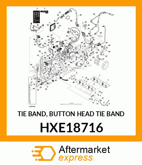 TIE BAND, BUTTON HEAD TIE BAND HXE18716