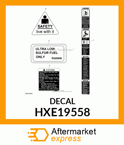 LABEL, (CAUTION) HXE19558