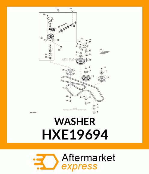 WASHER, ROLLER HXE19694