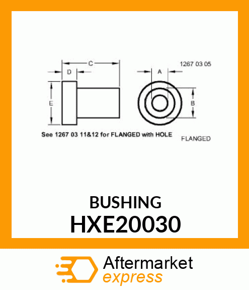 BUSHING, BUSHING HXE20030