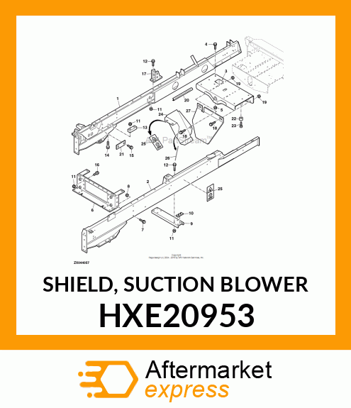 SHIELD, SUCTION BLOWER HXE20953